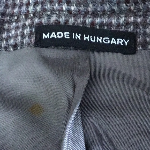 Vintage grey plaid wool blazer 40R - Picture 12 of 12